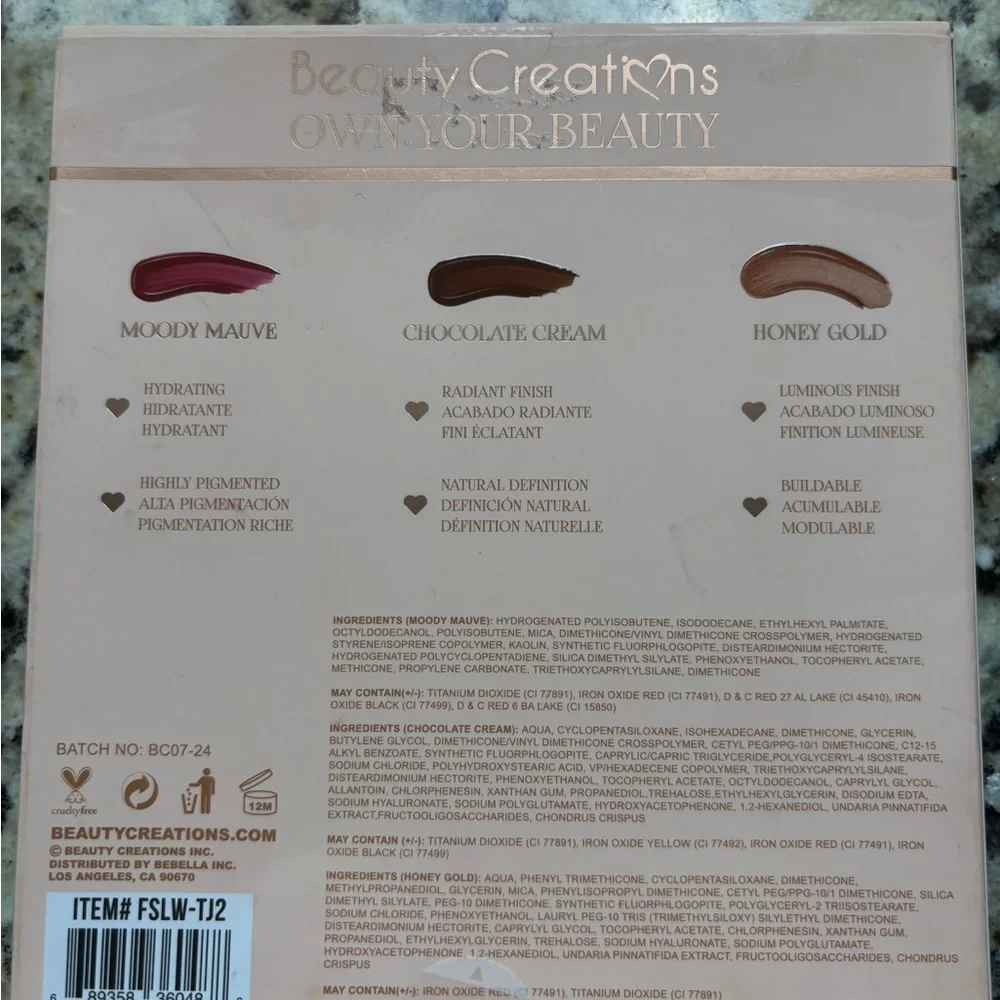 Beauty Creations Liquid Wands Trio Contour/ Blush Medium Deep